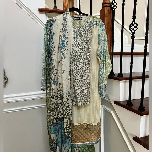 Gulf Ahmed large cotton 3 pieces beautiful and comfortable - Picture 3 of 5